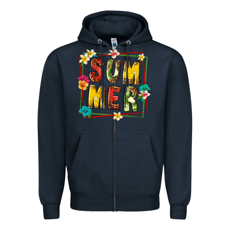 Summer With Fruit Zipper Hoodie by texasbilliewilder | Teevron