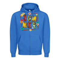 True Royal summer with fruit Zipper Hoodie - texasbilliewilder