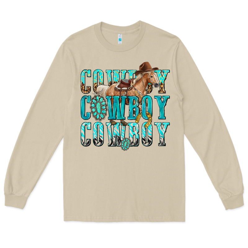 Cowboy Cowboy Cowboy Long Sleeve Tee by texasbilliewilder | Teevron