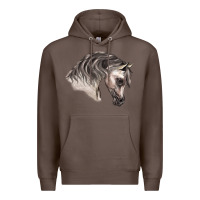 Coffee Arabian Horse Premium Hoodie - LillyAllenDesigns