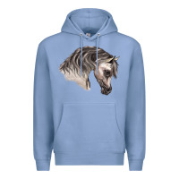 Colony Blue Arabian Horse Premium Hoodie - LillyAllenDesigns