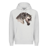 Dove Grey Arabian Horse Premium Hoodie - LillyAllenDesigns