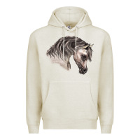 Oatmeal Heather Arabian Horse Premium Hoodie - LillyAllenDesigns