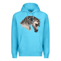 Ocean Blue Arabian Horse Premium Hoodie - LillyAllenDesigns