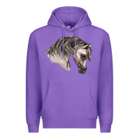 Purple Arabian Horse Premium Hoodie - LillyAllenDesigns