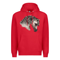 Red Arabian Horse Premium Hoodie - LillyAllenDesigns