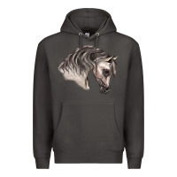 Smoke Arabian Horse Premium Hoodie - LillyAllenDesigns