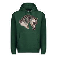Sports Green Arabian Horse Premium Hoodie - LillyAllenDesigns