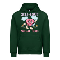 Forest Green self love social club Urban Hoodie - MaliasSmallBusiness