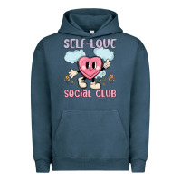 Pigment Midnight Navy self love social club Urban Hoodie - MaliasSmallBusiness