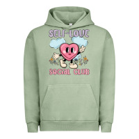 Pigment Oil Green self love social club Urban Hoodie - MaliasSmallBusiness