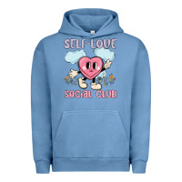 Pigment Pebble Blue self love social club Urban Hoodie - MaliasSmallBusiness
