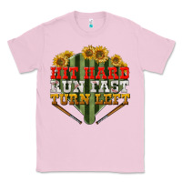 Bubblegum Pink hit hard run fast turn left Classic Tee - BundleAndBundleShop
