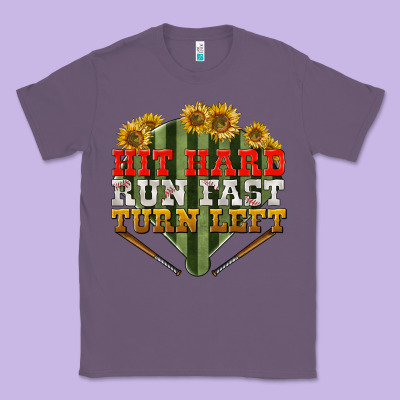 Hit Hard Run Fast Turn Left Classic Tee Designed By Bundleandbundleshop