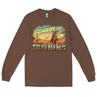 Chestnut cowboy in training Long Sleeve Tee - texasbilliewilder