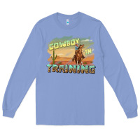 Colony Blue cowboy in training Long Sleeve Tee - texasbilliewilder