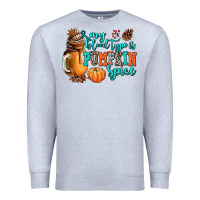 Heather Grey my blood type is pumpkin spice Premium Sweatshirt - AdoDesignShop