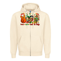 Sandshell peace love cinco de mayo Zipper Hoodie - Zillion Design Studio