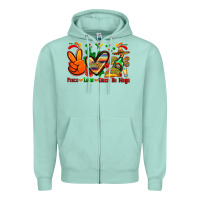 Seafoam peace love cinco de mayo Zipper Hoodie - Zillion Design Studio