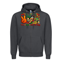 Smoke peace love cinco de mayo Zipper Hoodie - Zillion Design Studio