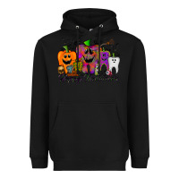 Black happy halloween tooth Heavyweight Hoodie - RacoonDesign