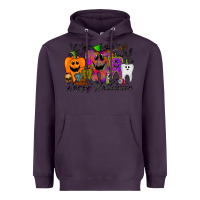 Plum happy halloween tooth Heavyweight Hoodie - RacoonDesign