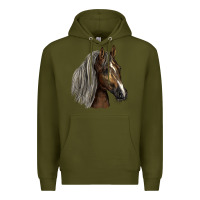 Army Green Tennessee Horse Premium Hoodie - LillyAllenDesigns