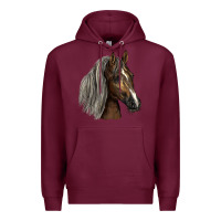 Burgundy Tennessee Horse Premium Hoodie - LillyAllenDesigns