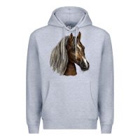 Heather Grey Tennessee Horse Premium Hoodie - LillyAllenDesigns