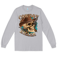 Moon Dust cowboy killer with skull Long Sleeve Tee - texasbilliewilder