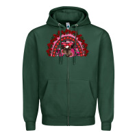 Sports Green valentine's day baby cow rainbow Zipper Hoodie - RanaPortraitStore