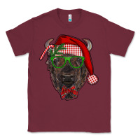 Burgundy christmas bison Classic Tee - RanaPortraitStore