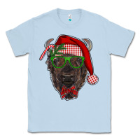Dusty Blue christmas bison Classic Tee - RanaPortraitStore