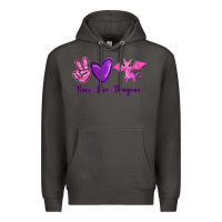 Smoke Peace Love Dragons Premium Hoodie - RanaPortraitStore