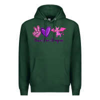 Sports Green Peace Love Dragons Premium Hoodie - RanaPortraitStore