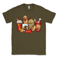 Army Green golden retriever coffee cups Classic Tee - Zillion Design Studio