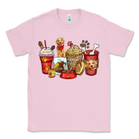 Bubblegum Pink golden retriever coffee cups Classic Tee - Zillion Design Studio