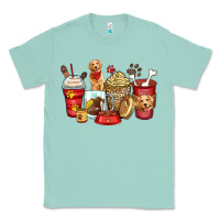 Seafoam golden retriever coffee cups Classic Tee - Zillion Design Studio
