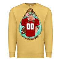 Antique Gold american football and western roses teardrop Premium Sweatshirt - BundleAndBundleShop