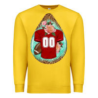Lemon american football and western roses teardrop Premium Sweatshirt - BundleAndBundleShop