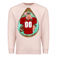 Pale Pink american football and western roses teardrop Premium Sweatshirt - BundleAndBundleShop