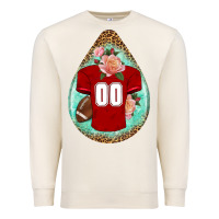 Sandshell american football and western roses teardrop Premium Sweatshirt - BundleAndBundleShop