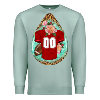 Seafoam american football and western roses teardrop Premium Sweatshirt - BundleAndBundleShop