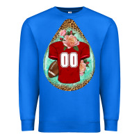 True Royal american football and western roses teardrop Premium Sweatshirt - BundleAndBundleShop