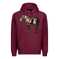 Burgundy Mustang Horse Premium Hoodie - LillyAllenDesigns