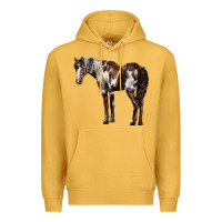 Mustard Mustang Horse Premium Hoodie - LillyAllenDesigns