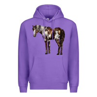 Purple Mustang Horse Premium Hoodie - LillyAllenDesigns