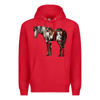 Red Mustang Horse Premium Hoodie - LillyAllenDesigns