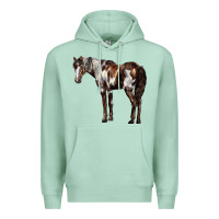 Seafoam Mustang Horse Premium Hoodie - LillyAllenDesigns