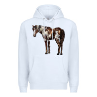 White Mustang Horse Premium Hoodie - LillyAllenDesigns